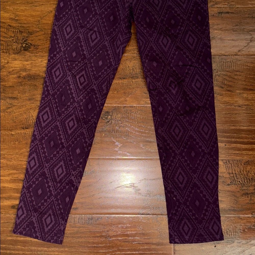Sanctuary Deep Purple Patterned Pants - image 3